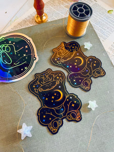 Celestial Bear - Holographic Sticker