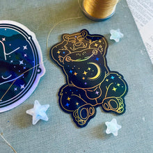 Load image into Gallery viewer, Celestial Bear - Holographic Sticker
