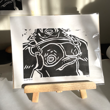 Load image into Gallery viewer, Wolf Chest - Linocut Print
