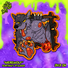 Load image into Gallery viewer, &quot;Werewolf&quot; Portrait Sticker
