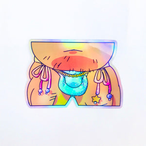 Bikini Dad - Holographic Sticker