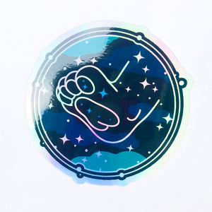 Celestial Paw - Holographic Sticker